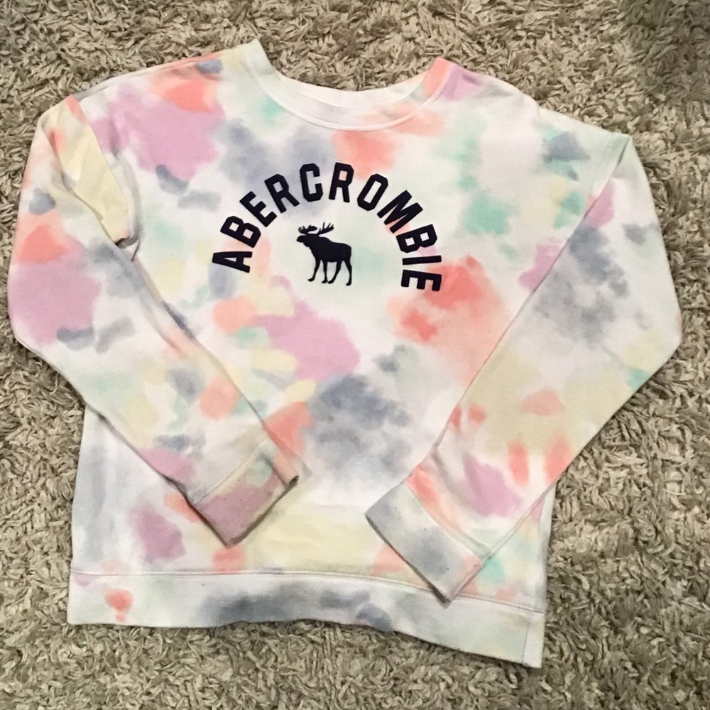 Abercrombie kids tie dye crew neck sweatshirt